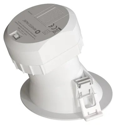 Immagine prodotto di Faretto LED da incasso Pulcom R Asimmetrico 8W 38° CCT Switch 2700K/3200K/4000K Bianco Opaco per Interni - Beneito & Faure
