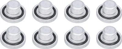 Image de 8 bouchons de vidange d'huile M14 filetés avec rondelle d'étanchéité 0652 477 pour Opel Astra/Corsa/Meriva