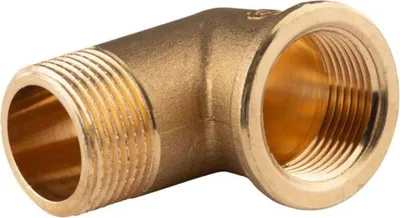 Produktbild von Messing Gewinde-Fitting 90° Winkel 3/4'IG - 3/4'AG (DN 20) - schwere Ausführung