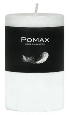 Immagine prodotto di Candela Pomax, realizzata in cera di paraffina, bianca, diametro 5 cm, altezza 8 cm