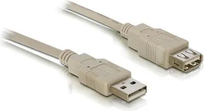 Produktbild von DELOCK USB Verl. A -> A St/Bu 3.00m grau