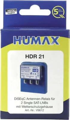 Produktbild von Humax V9612, 2 Eingänge, 1 Ausgänge, CE, 85 mm, 65 mm, 27 mm