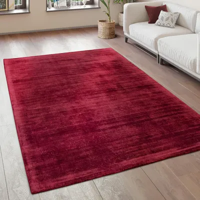 Produktbild von Teppich Wohnzimmer Vintage Kurzflor Handgefertigt Hochwertig 100 % Viskose Grösse 80x150 cm