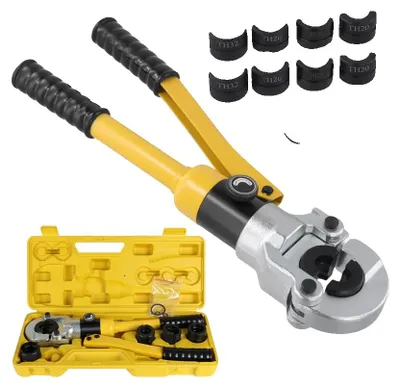 Produktbild von Hydraulische Rohrverpresszange, Zweigangbetrieb, Sicherheitsventilfunktion, Crimpwerkzeug