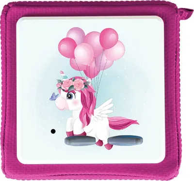 Produktbild von MeinBaby123® Toniebox Schutzfolie | Einhorn & Luftballons