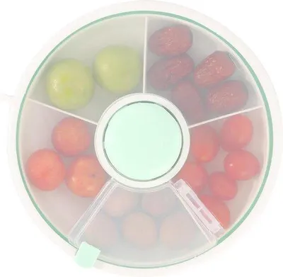 Produktbild von Drehbare Snackbox mintgrün mit Fächern