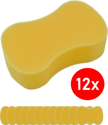 Produktbild von 12x XL Autoschwamm Universal Schwamm Fliesenschwamm Auto Wäsche Pflege Reinigung