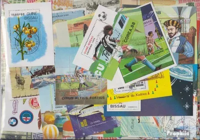 Produktbild von Briefmarken Guinea-Bissau 25 verschiedene Blöcke und Kleinbögen