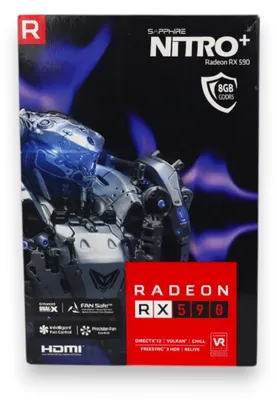 Image de Sapphire Nitro+ RX 590 8G G5, Radeon RX 590, 8 Go, GDDR5, 256 bits, 8400 MHz, PCI Express x16 3.0