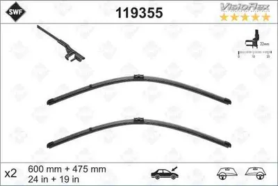 Immagine prodotto di Swf Wischbl-Set Visioflex 119.355