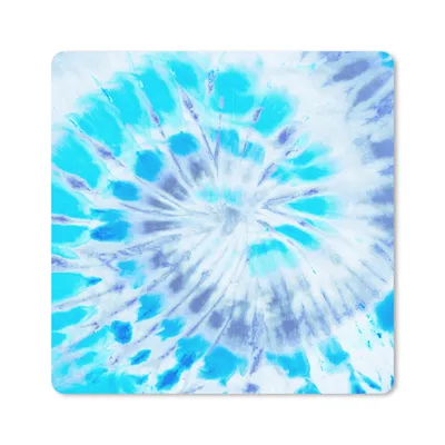 Produktbild von MuchoWow® Mauspad Mousepad Sommer - Krawattenfärbung - Blau 20x20 cm - Mousepads - Maus Mat - Pad - Mausunterlage - Desk Mat - Bureauartikeln