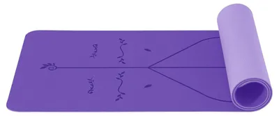 Immagine prodotto di Tappetino per yoga da 6 mm - Antiscivolo - TPE - Tappetino per lo sport - Tappetino per il fitness - Include una tracolla - Dimensioni: 183 x 61 cm