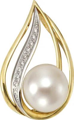 Produktbild von Orolino Anhänger 585/- Gold 2,42cm gelb Süßwasserzuchtperle weiß 067340111-1