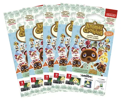 Produktbild von 5x amiibo Karten 3 Stück Animal Crossing (Vol. 5)
