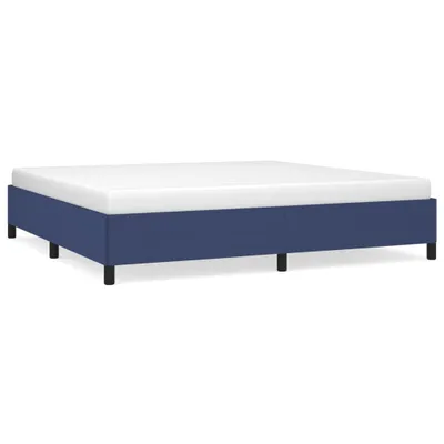 Produktbild von vidaXL Bettgestell ohne Matratze Blau 200x200 cm Stoff