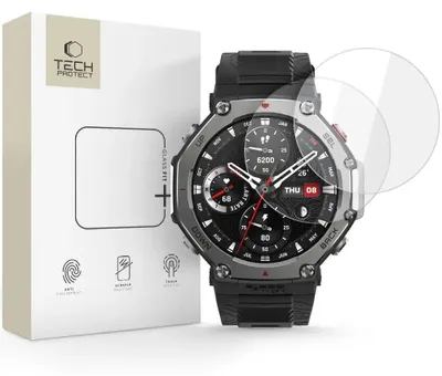 Obrázok produktu pre Tech-Protect Glass Fit+ 2 ks tvrdené sklo pre Amazfit T-Rex 3 Pro 48 mm - priehľadné