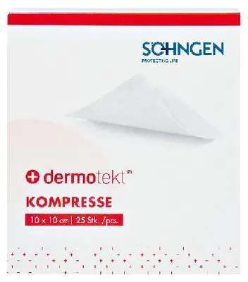 Produktbild von DERMOTEKT® Kompresse 10x10 cm Verpackungseinheit 25 St. | Packung (25 Stück)