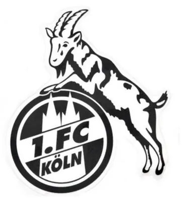 Immagine prodotto di Adesivo 1. FC Köln trasparente (nero)