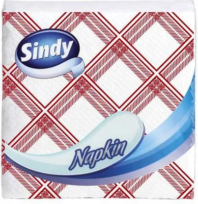 Obrázek produktu pro Ubrousky "Sindy", kostkovaný vzor, 45 ks