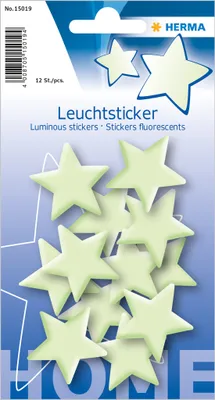 Produktbild von HERMA Leuchtsticker HOME "Sterne Mini" 1 Blatt à 12 Sticker