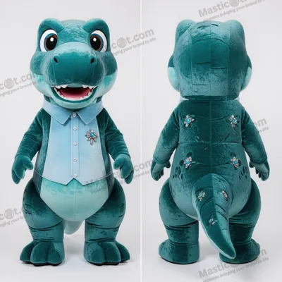 Zdjęcie produktu dla Niebieski MASTICOT Pluszowy Tyranozaur - Maskotka