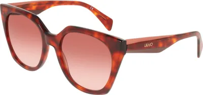 Produktbild von Liu Jo LJ813S Red tortoise 54/19/140 Damen Sonnenbrillen