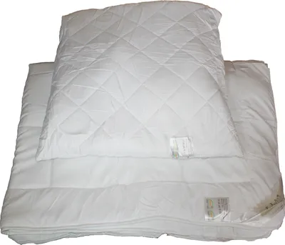 Produktbild von 2-tlg. Stepp Bettenset, Bettdecke 135x200 + Kopfkissen 80x80, weiss, Hohlfaserfüllung, gesteppt