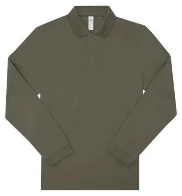 Image de B&C - Polo « My Polo 180 » pour homme à manches longues FK2867 (3XL) (vert camouflage)