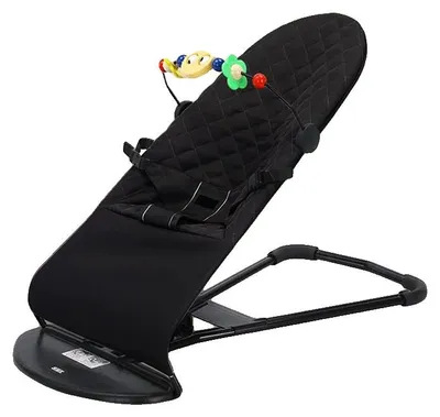 Obrázek produktu pro Dětská houpací lehátka, ergonomický design, snímatelný a pratelný potah, XTT005-AllBlack
