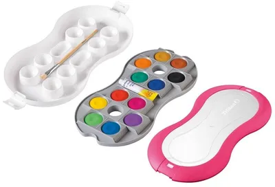 Produktbild von Deckfarbenkasten Space+ 12 Farben + Deckweiß magenta Packung mit 24 Stück