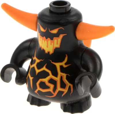 Produktbild von 1x Lego Figur Nexo Knights Scurrier schwarz orange Monster Greatur 70323 nex048