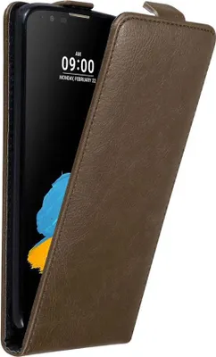 Produktbild von Cadorabo Hülle für LG STYLUS 2 Schutz Hülle in Braun Flip Etui Handyhülle Case Cover