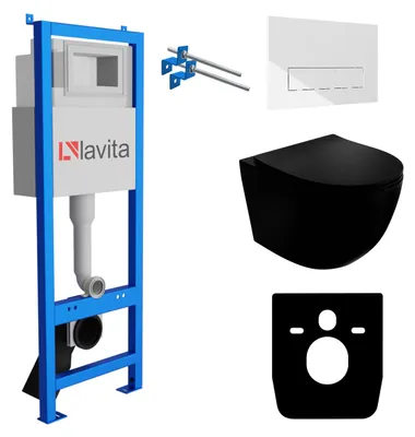 Produktbild von LAVITA WC-Set SINTO LAV 101 LAV 200.3.1 spülrandlos Weiß