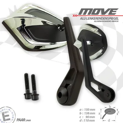 Produktbild von Lenkerendenspiegel MOVE M8 passend für Kawasaki chrom