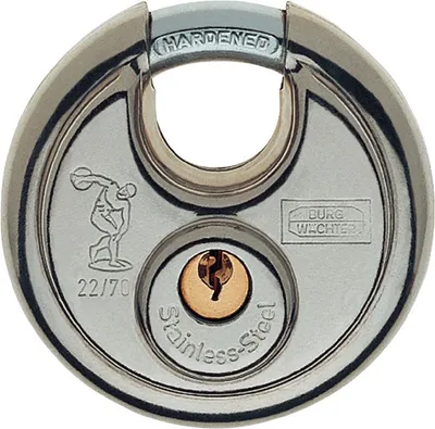 Produktbild von BURG WÄCHTER Zylindervorhangschloss 22 60 Schlosskörper-B.60mm MS versch.-schl.BURG-WÄCHTER