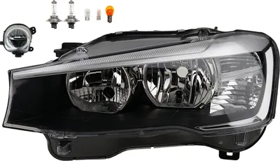 Produktbild von Scheinwerfer passend für BMW X3 F25 04/14- H7 H7 Links + Nebelsc. + Leuchtmittel 63117334077 7334077 63177317251 7317251 Johns
