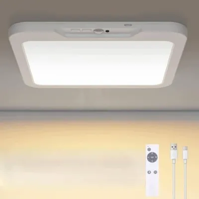 Zdjęcie produktu dla Lampa sufitowa LED czujnik ruchu 8000 mah ściemnialna 3000 6500K