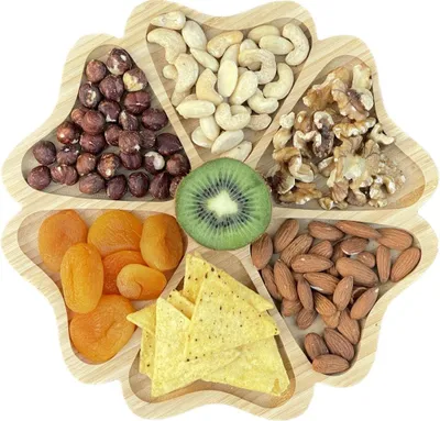 Imagen del producto de Solidchoice - Plato para servir de bambú, ideal para aperitivos