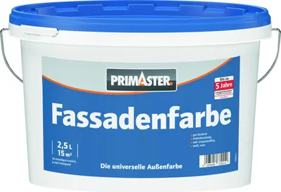 Produktbild von Primaster Fassadenfarbe 2,5 L weiß