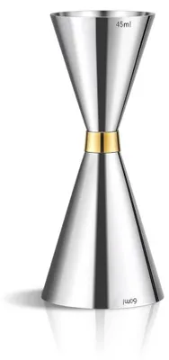 Produktbild von Edelstahl Messbecher 45/60ml Doppel Jigger mit Skala für Cocktails