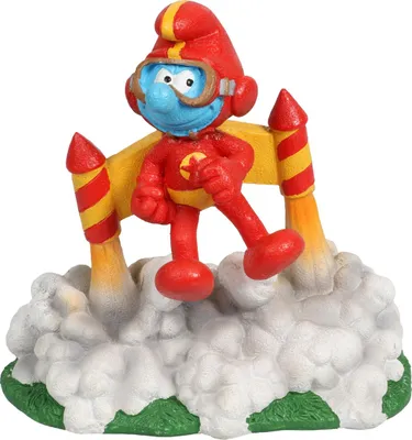 Zdjęcie produktu dla Dekoracja akwariowa AQUA DELLA Smerfy Jetpack Air Action ok. 12 x 8 x 11 cm żywica poliestrowa