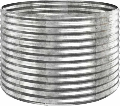 Obrázek produktu pro vidaXL Pozinkovaná ocelová vyvýšená postel 100x100x68 cm Stříbrná