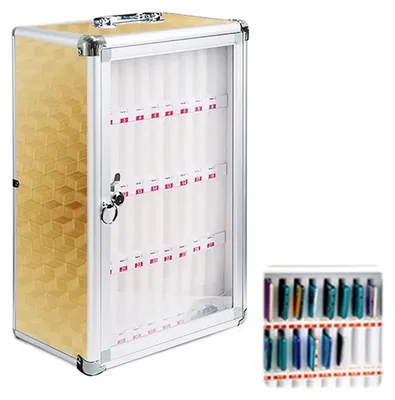 Produktbild von Telefonlocker 36 Fächer - Wandmontierte Telefonbox - Tragbare Aufbewahrungsbox - Aluminiumlegierung