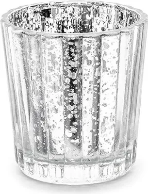 Produktbild von Kerzenständer, silber, 6cm (24 Stk.)