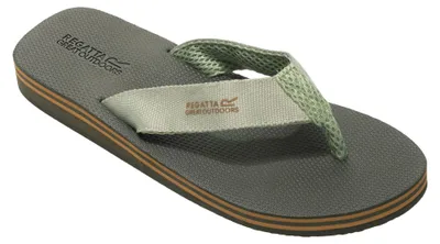 Produktbild von Regatta Herren Flip Flops Rico RG3460 (46 EU) (Dunkel-Khaki/Petrol)