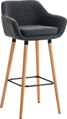 Produktbild von Barhocker HLO-CP19 Stoff  dunkelgrau
