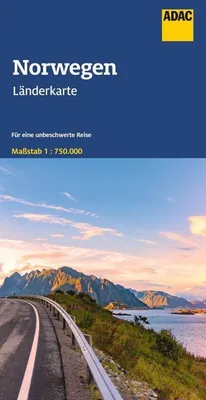 Produktbild von ADAC Länderkarte Norwegen 1:750.000