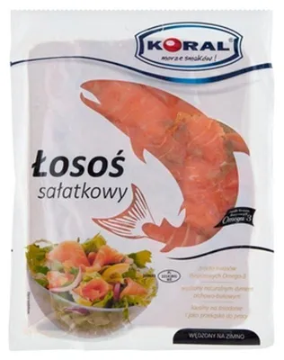 Zdjęcie produktu dla Koral Łosoś wędzony sałatkowy Koral 200g