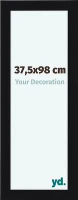 Produktbild von Bilderrahmen, 37.5x98 cm, Schwarz Hochglanz, MDF, Como