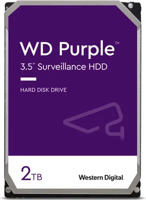 Produktbild von WD Purple™-Festplatte für Überwachungssysteme 2 TB, 3.5 Zoll, SATA 6 Gbit/s